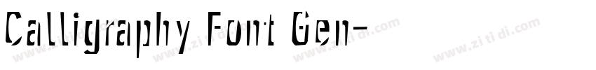 Calligraphy Font Gen字体转换